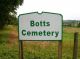 The Botts Cemetery Sign